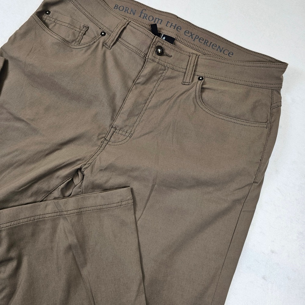 Prana Zion Mens Brown Stretch Performance Outdoor Hiking Pants 36x30